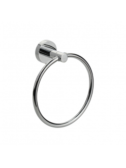 Держатель для полотенца кольцо, на круглом основании, цвет ХРОМ, 79147