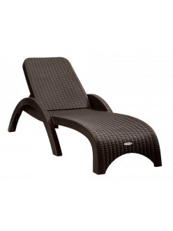 Шезлонг RATTAN коричневый