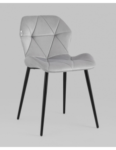Стул Эдвин велюр серый