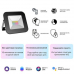 3550132 Прожектор Gauss Smart Home 10W 700lm 3000-6500K 200-240V IP65 черный RGBW+изм.цв.темп.+димми