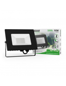 613100650 Прожектор светодиодный Gauss Elementary 50W 3200lm IP65 зеленого свечения черный корпус
