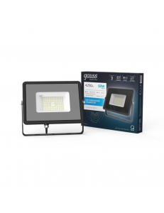 Прожектор светодиодный Gauss Qplus 50 W 4250 lm IP65 6500K графитовый серый 1/10