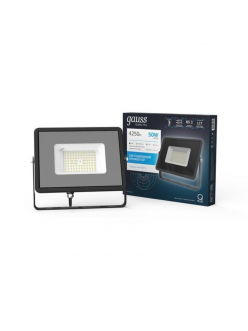 Прожектор светодиодный Gauss Qplus 50 W 4250 lm IP65 6500K графитовый серый 1/10