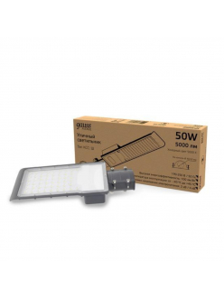 Светильник уличный Gauss Avenue 50W 5000lm 5000K 190-250V IP65 355*155*57мм черный КСС Ш LED 1/10