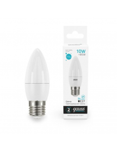 30220 Лампа Gauss Elementary Свеча 10W 750lm 4100K E27 LED 1/10/100