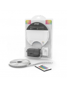BT042 Лента Gauss Basic в комплекте LED 5050/60 12V 10W/m 700lm/m RGB 10mm IP20 5m 1/50