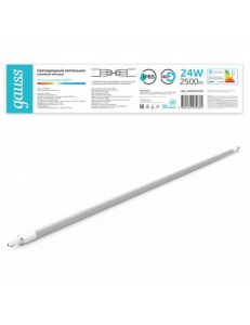 843424224 Св-к LED Gauss IP65 1277*29*29мм 24Вт 2500lm 4000К COMPACT лин матовый соед в линию до 10ш