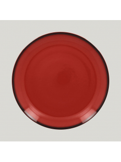 Тарелка круглая RAK Porcelain LEA Red 27 см (красный цвет)