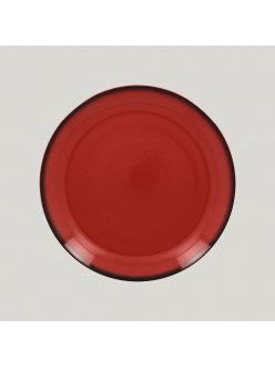 Тарелка круглая RAK Porcelain LEA Red 24 см (красный цвет)