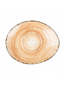 Блюдце Organica Sand 18*15 см к бульонной чашке арт.81223089, P.L. Proff Cuisine