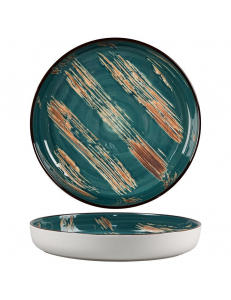 Тарелка с бортом Texture Dark Green Lines d 16,5*2,4 см, P.L. Proff Cuisine