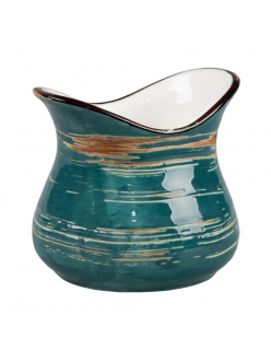 Соусник/молочник серия Texture Dark Green Lines 7,4*4,8 см, h 6,5 см, 100 мл, P.L. Proff Cuisine