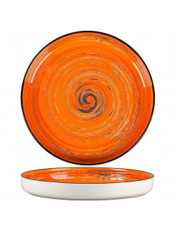 Тарелка с бортом Texture Orange Circular 23 см, h 3 см, P.L. Proff Cuisine