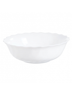 Салатник Luminarc Trianon 500 мл, d 16 см, h 5,5 см, стеклокерамика, белый цвет, ARC,