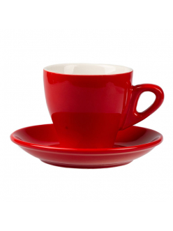 Кофейная пара Barista (Бариста) 280 мл, красный цвет, P.L. Proff Cuisine (кор= 36 шт)