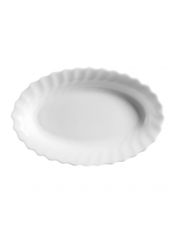 Блюдо овальное Luminarc Trianon 22*14 см, h 3 см, стеклокерамика, белый цвет, ARC,