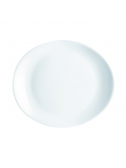 Блюдо для стейка Luminarc 30*26 см, стеклокерамика, белый цвет, ARC, Франция (/6/24)