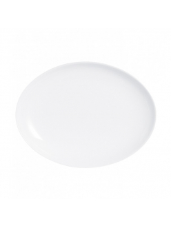 Блюдо овальное Luminarc 33*25 см, стеклокерамика, белый цвет, ARC, Франция (/6/24)