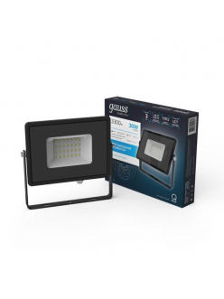 613511330 Прожектор Gauss LED Qplus 30W 2700lm IP65 6500К черный 1/30