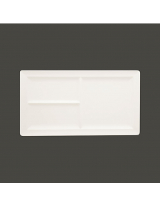 Тарелка прямоугольная 3-секционная RAK Porcelain Classic Gourmet 39*21 см Тарелка прямоугольная 3-секционная RAK Porcelain Classic Gourmet 39*21 см