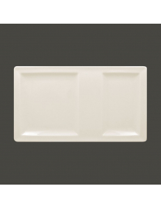 Тарелка прямоугольная 2-секционная RAK Porcelain Classic Gourmet 37*21 см Тарелка прямоугольная 2-секционная RAK Porcelain Classic Gourmet 37*21 см