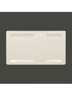 Тарелка прямоугольная 2-секционная RAK Porcelain Classic Gourmet 37*21 см