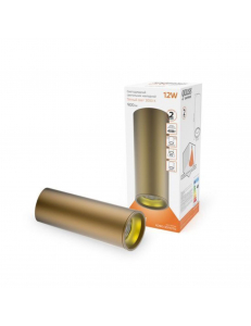 HD002 LED светильник накладной HD002 12W (кофе золото) 3000K 79x200,900лм, 1/30