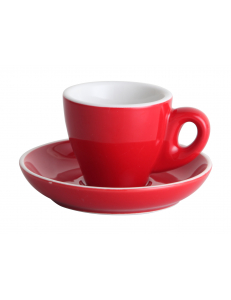 Чашка с блюдцем Barista (Бариста) 80 мл, красная, P.L. Proff Cuisine