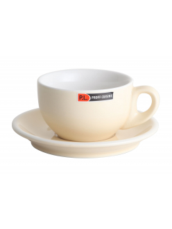 Чашка с блюдцем Barista (Бариста) 280 мл, бежевая, P.L. Proff Cuisine