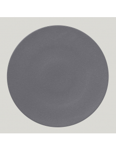 Тарелка RAK Porcelain NeoFusion Stone круглая плоская 29 см (серый цвет)