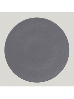 Тарелка RAK Porcelain NeoFusion Stone круглая плоская 29 см (серый цвет)