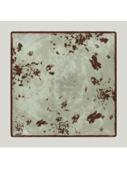 Тарелка RAK Porcelain Peppery квадратная плоская 30*30 см, серый цвет
