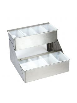 Контейнер для фруктов, металлический корпус, 8 отдел., P.L. - BarWare
