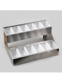 Контейнер для фруктов, металлический корпус, 12 отдел, P.L. - BarWare