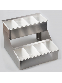 Контейнер для фруктов, металлический корпус, 8 отдел., P.L. - BarWare