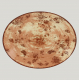 Тарелка RAK Porcelain Peppery овальная плоская 32*23 см, красный цвет