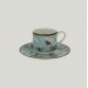 Блюдце RAK Porcelain Peppery для чашки 13 см, h 1,7 см, голубой цвет