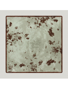 Тарелка RAK Porcelain Peppery квадратная 27*27 см, h 2,6 см, серый цвет