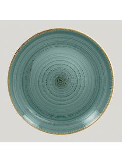 Тарелка RAK Porcelain Twirl Lagoon плоская 27 см