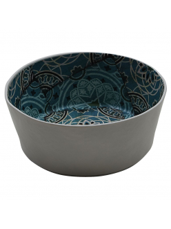 Салатник меламиновый 24.2*9.8 см,Damask Blue,  P.L.