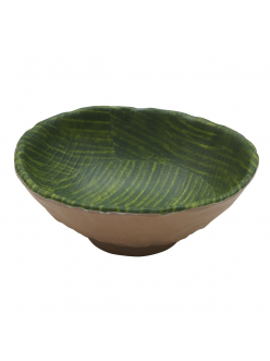 Салатник меламиновый 15*15*5.8 см  P.L. Green Banana Leaf