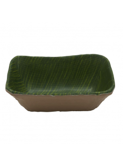 Салатник меламиновый  17.6*10.8*6.5см  P.L. Green Banana Leaf