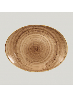 Овальная тарелка RAK Porcelain Twirl Shell 36*27 см