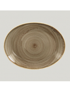 Овальная тарелка RAK Porcelain Twirl Alga 36*27 см