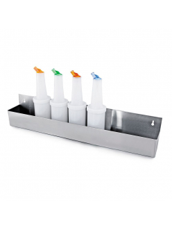 Подставка барная на 8 бутылок, 81*10,5*15,5 см, нержавейка, P.L. - BarWare
