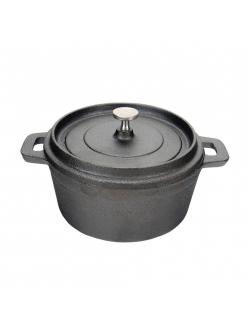 Кастрюля порционная с крышкой 250 мл, 10*4,5 см, чугун, P.L. Proff Cuisine