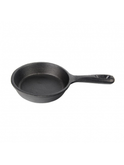 Сковорода порционная круглая с ручкой d 13 см, h 3 см, 200 мл, чугун, P.L. Proff Cuisine