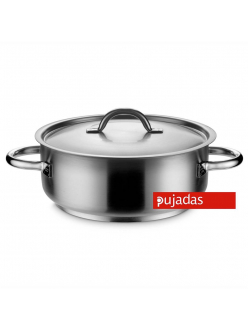 Кастрюля низкая с крышкой 8,4 л, d 30 см, h 12 см, нержавейка 18/10, Pujadas, Испания