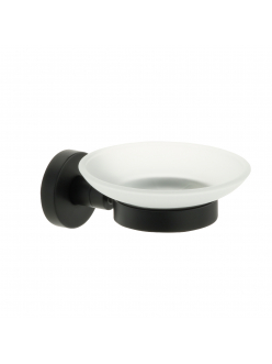 Мыльница стекло черная Fixsen Comfort  Black FX-86008