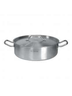 Кастрюля низкая с крышкой 16 л, 40*13 см, нержавеющая сталь, P.L. Proff Cuisine